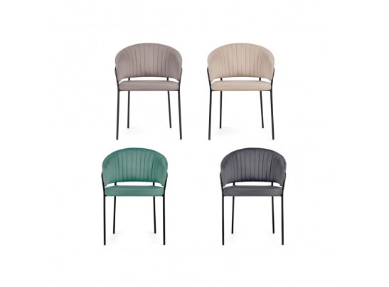 Стул на металлокаркасе Лео серый / белый в Каменске-Уральском