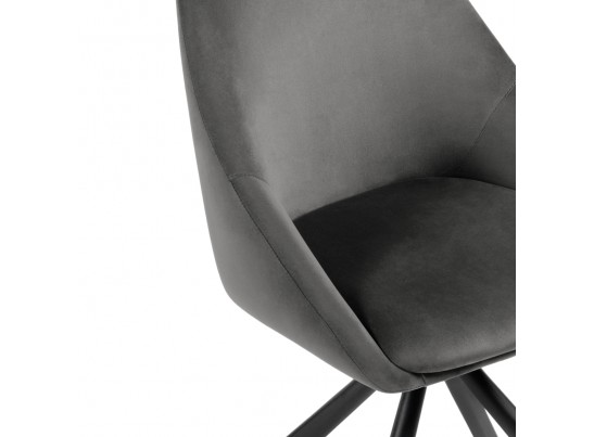 Стул на металлокаркасе Окленд крутящийся горчичный / черный в Каменске-Уральском