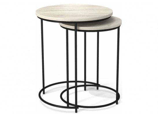 Журнальный столик SHT-CT7 дуб беленый / черный муар в Каменске-Уральском