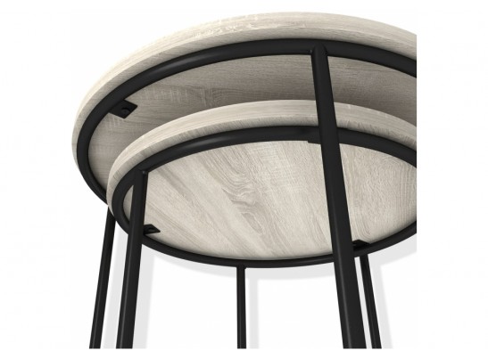 Журнальный столик SHT-CT7 дуб беленый / черный муар в Каменске-Уральском