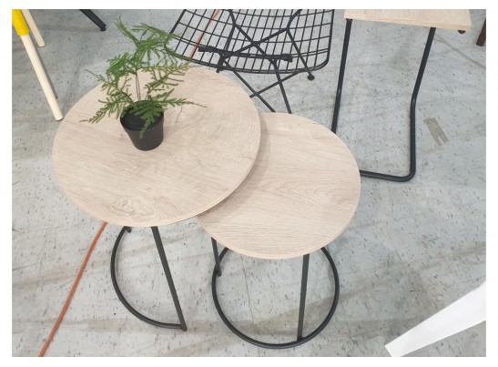 Журнальный столик SHT-CT7 дуб беленый / черный муар в Каменске-Уральском