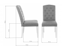 Стул Menson dark walnut / fabric grey в Каменске-Уральском