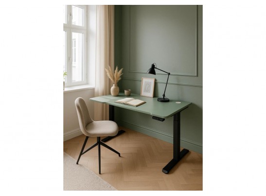 Компьютерный стол Маркос 140х80 зеленый / черный в Каменске-Уральском