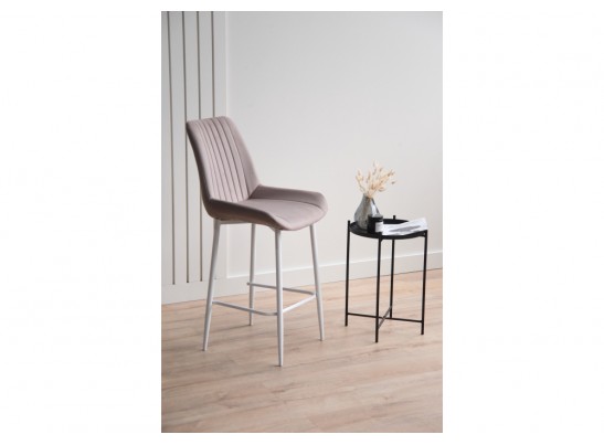 Полубарный стул Седа 360 латте (zd 290) / белый в Каменске-Уральском