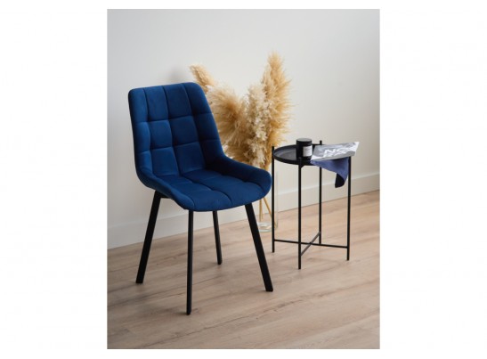 Стул на металлокаркасе Челси П синий (zd 798) / черный в Каменске-Уральском