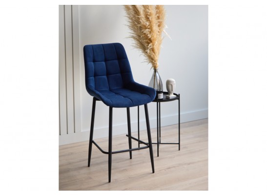 Полубарный стул Челси синий (zd 798) / черный в Каменске-Уральском