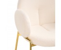 Стул на металлокаркасе Kalipso 1 white / gold в Каменске-Уральском