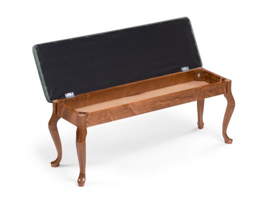 Банкетка Хиль орех / зеленая в Каменске-Уральском