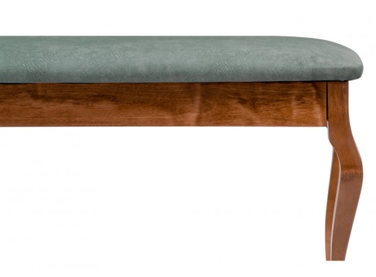 Банкетка Хиль орех / зеленая в Каменске-Уральском