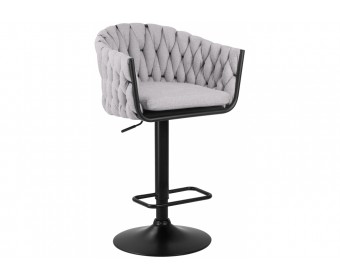 Барный стул 9690-LM Leon серый / черный