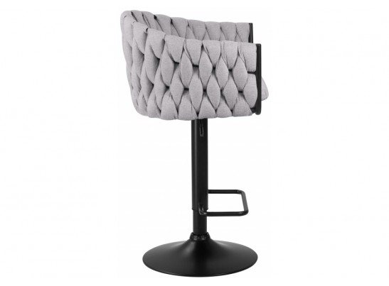 Барный стул 9690-LM Leon серый / черный в Каменске-Уральском