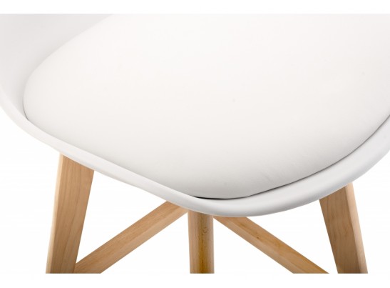 Барный стул Burbon белый в Каменске-Уральском