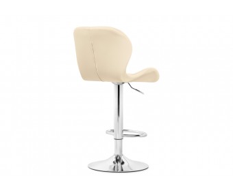 Барный стул Trio beige / chrome