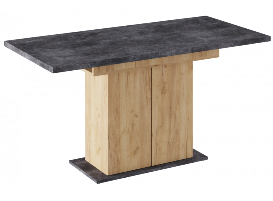 Деревянный стол Carla крафт золотой / цемент темный в Каменске-Уральском