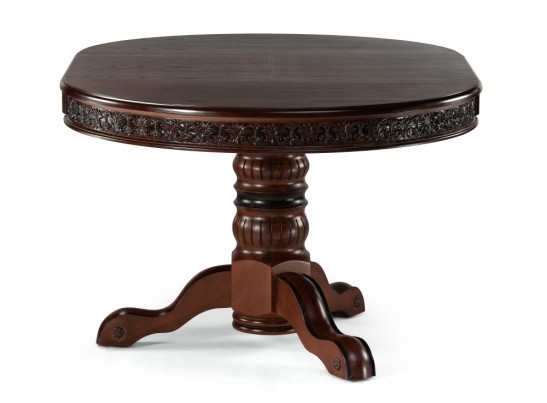 Деревянный стол Коул 110(160)х110х78 орех / коричневая патина в Каменске-Уральском