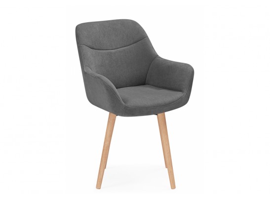 Деревянный стул Флюид 360 темно-серый (zd 995) / светлое дерево в Каменске-Уральском