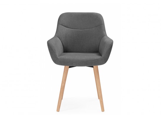 Деревянный стул Флюид 360 темно-серый (zd 995) / светлое дерево в Каменске-Уральском