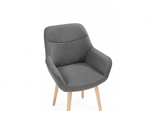 Деревянный стул Флюид 360 темно-серый (zd 995) / светлое дерево в Каменске-Уральском