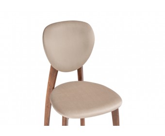 Деревянный стул Вакимо tenerife beige / орех миланский