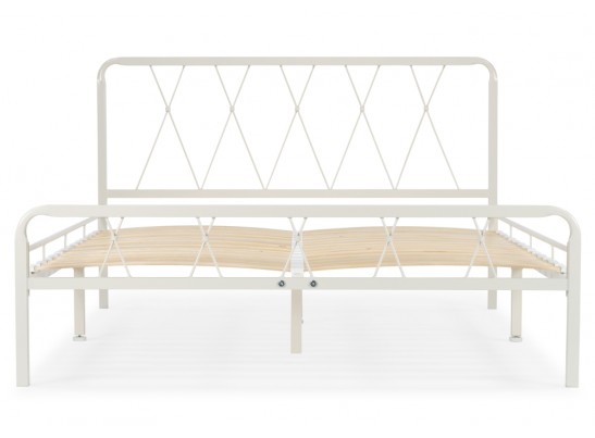 Двуспальная кровать Иоханна 18 160х200 белая в Каменске-Уральском