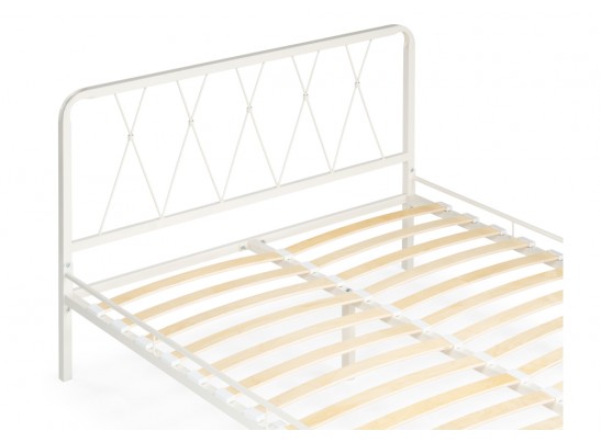 Двуспальная кровать Иоханна 18 160х200 белая в Каменске-Уральском