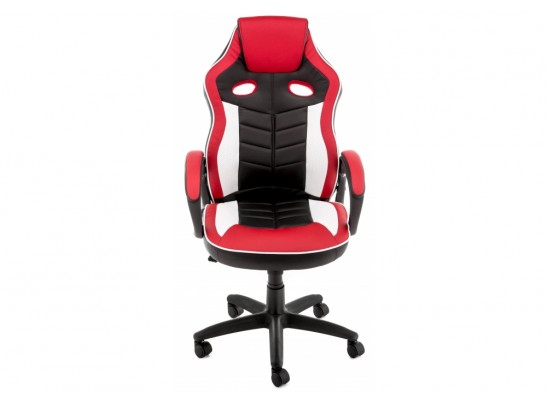 Компьютерное кресло Anis черное / красное / белое в Каменске-Уральском