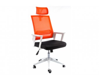 Компьютерное кресло Dreamer белое / черное / оранжевое