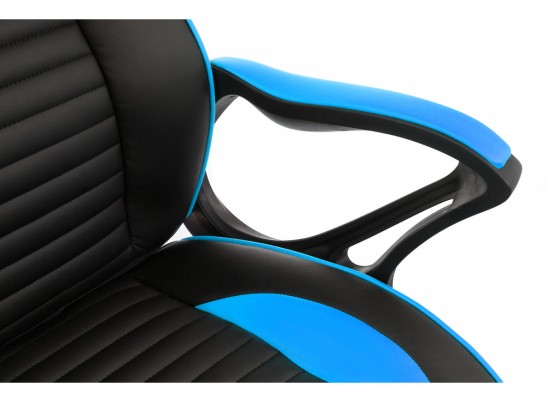 Компьютерное кресло Leon черное / голубое в Каменске-Уральском