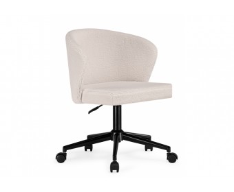 Компьютерное кресло Lika white teddy / black