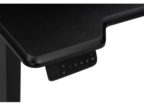 Компьютерный стол Маркос с механизмом подъема 120х75х75 черная шагрень / черный в Каменске-Уральском