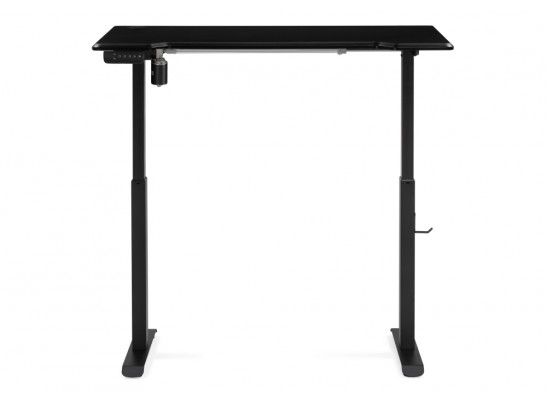 Компьютерный стол Маркос с механизмом подъема 120х75х75 черная шагрень / черный в Каменске-Уральском