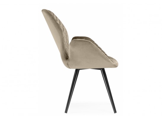 Кресло Муат поворотное светло-коричневый / черный