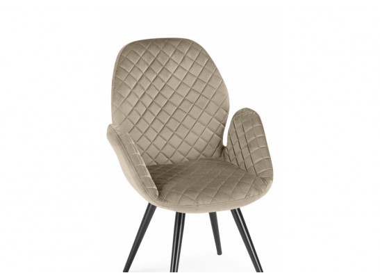 Кресло Муат поворотное светло-коричневый / черный