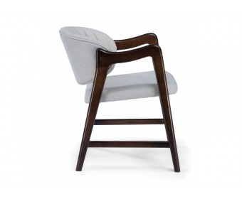 Кресло Никсон ткань мешковина 9199-2 / орех