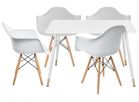 Обеденная группа Куиб white / wood в Каменске-Уральском