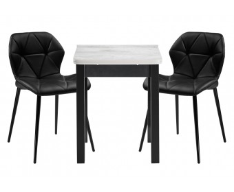 Обеденная группа Наирти черный / метрополитан грей