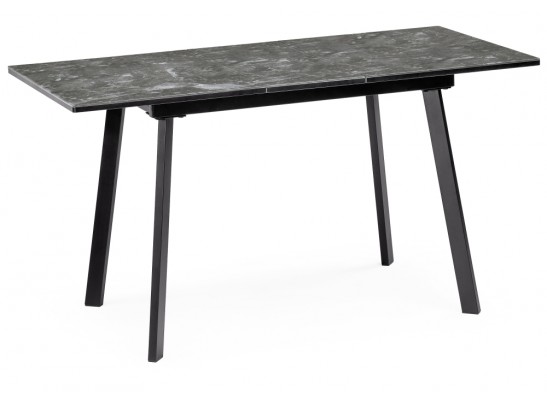 Стеклянный стол Агни 110 королевский мрамор / черный матовый в Каменске-Уральском