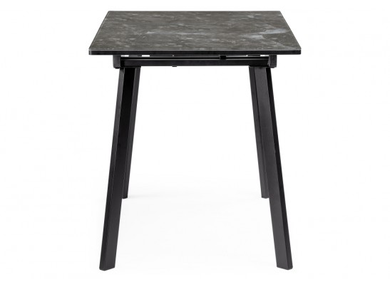 Стеклянный стол Агни 110 королевский мрамор / черный матовый в Каменске-Уральском