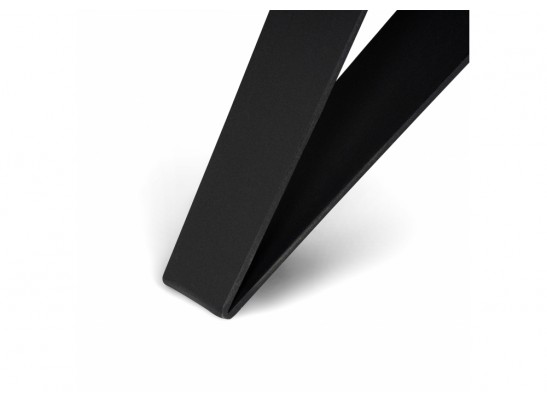 Стеклянный стол Блэкберн 140(200)х80 кристл белый мрамор / черный в Каменске-Уральском