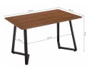 Стол Kont 120х80х75 dark walnut в Каменске-Уральском