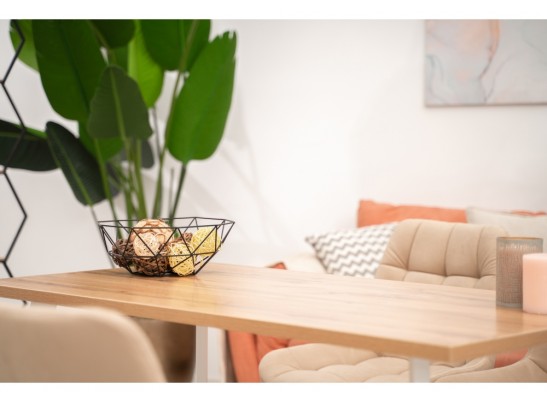 Деревянный стол Лота Лофт 120х75 белый матовый / дуб крафт золотой в Каменске-Уральском