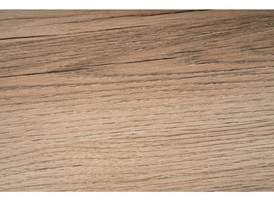 Стол Лота Лофт 140х80х75 25 мм черный матовый / дуб делано светлый в Каменске-Уральском