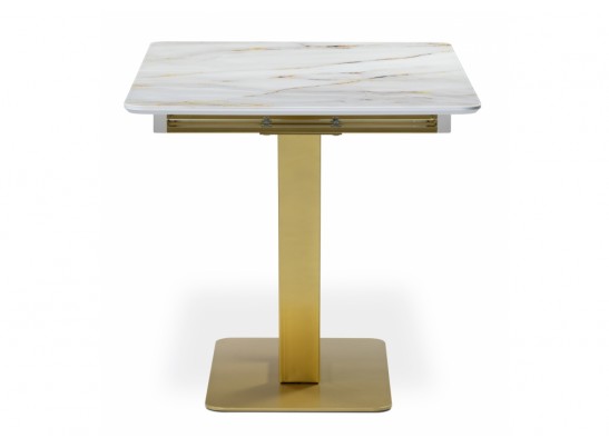 Стол на тумбе Бугун белый / золото в Каменске-Уральском