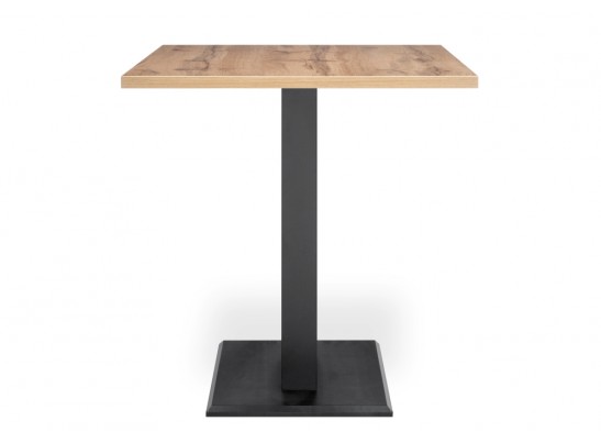 Стол на тумбе Мичиган Лофт 110х70х74 25 мм дуб вотан / черный матовый в Каменске-Уральском