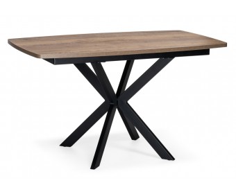 Стол Палу 130(170)х80х75 дуб галифакс табак / черный
