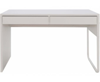 Стол письменный Сити-1 белый шелк