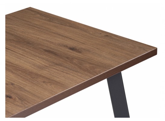 Стол Тринити Лофт 120х60х75 25 мм гикори / черный матовый в Каменске-Уральском