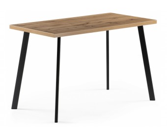 Стол Тринити Лофт 120x80x75 дуб крафт золотой / черный матовый