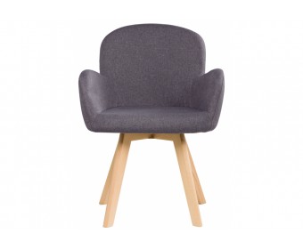 Стул Asia wooden legs / grey fabric