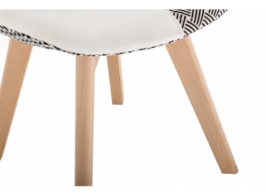 Стул Mille черный / белый в Каменске-Уральском